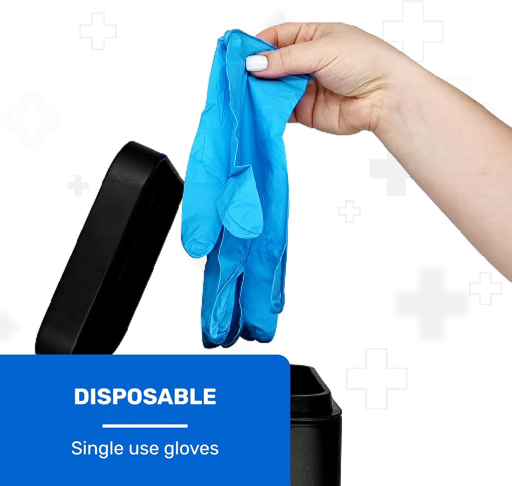 Well Before Vinyl Exam Gloves - Powder-Free, Latex-Free, Disposable for Medical & Food Prep | 100 Count