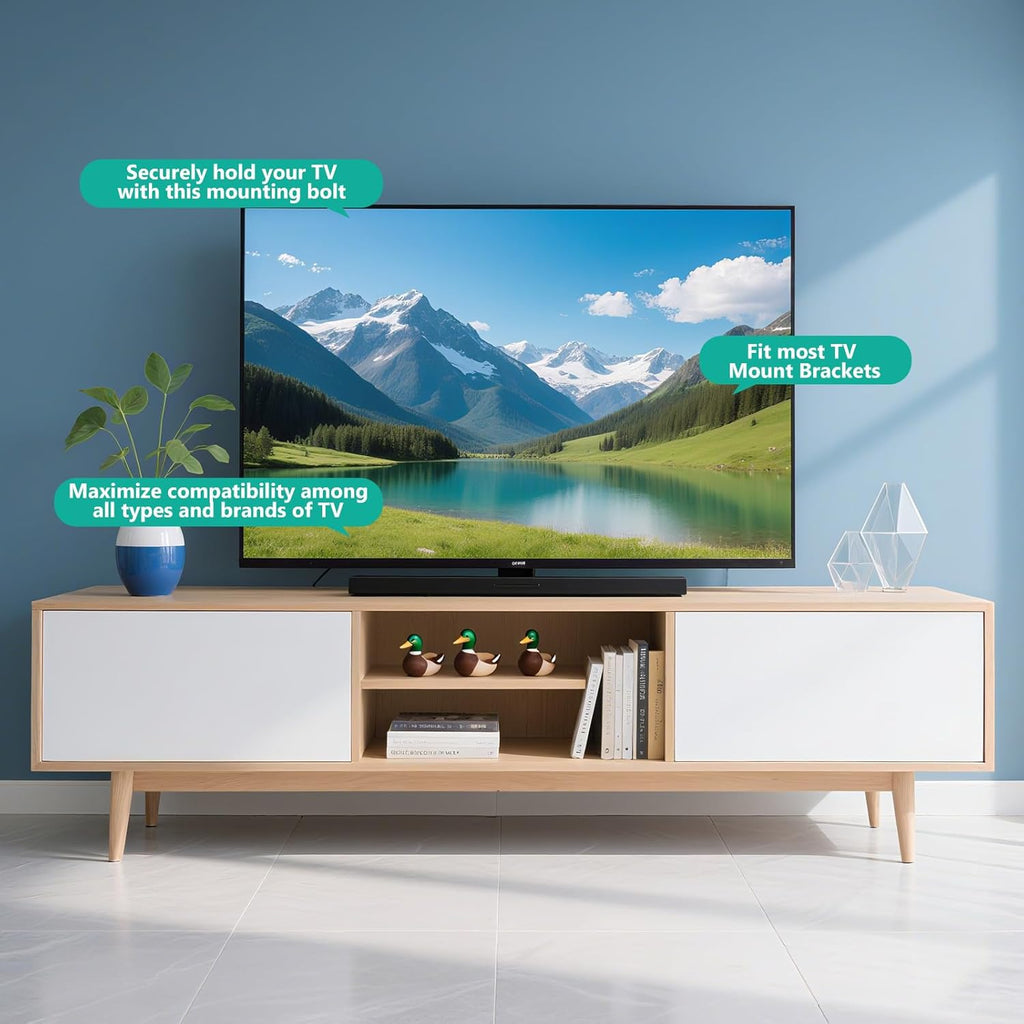 WALI Universal TV Mount Hardware Kit - Fits Most TVs Up to 80 Inches | Includes M4, M5, M6, M8 Screws - Black
