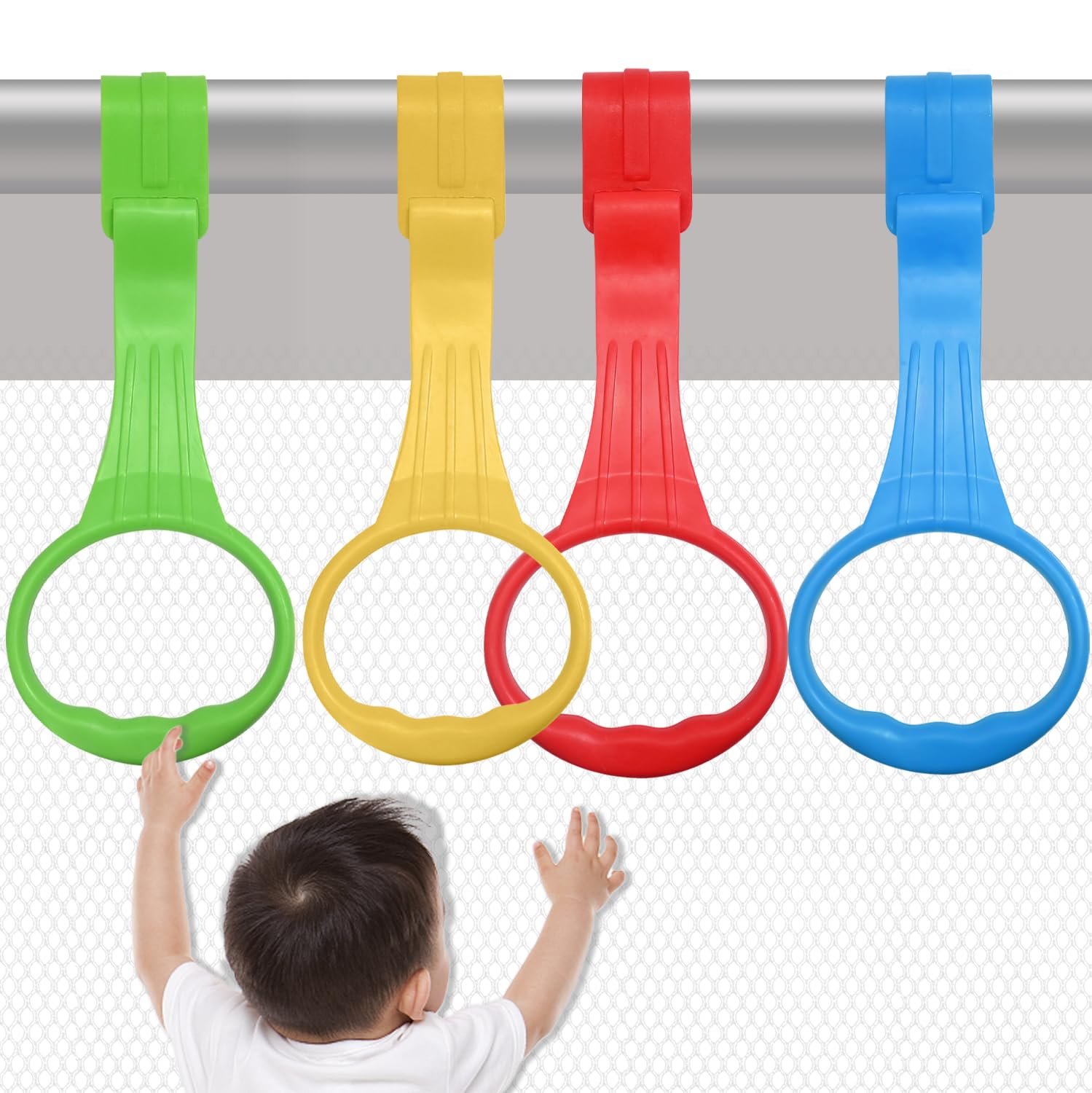 Skiennix Baby Pull Up Ring | Learn to Walk Assist for Playpen or Crib - 4 Color Options Available