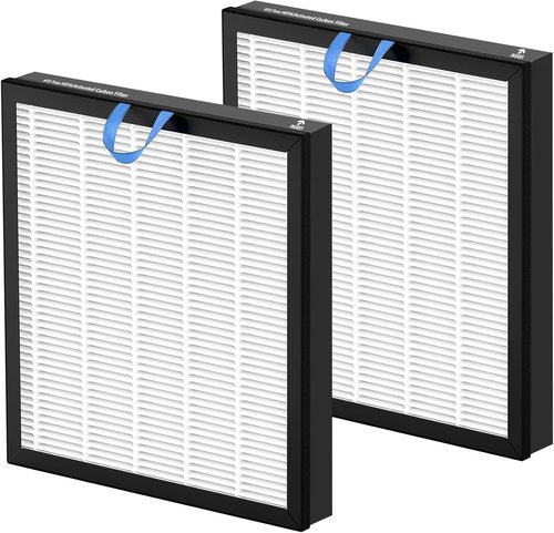 LEVOIT Vital 100S Replacement Filter - 3-in-1 High-Efficiency Activated Carbon - Compatible with Vital 100S & 100S-P - White (2 Pack)