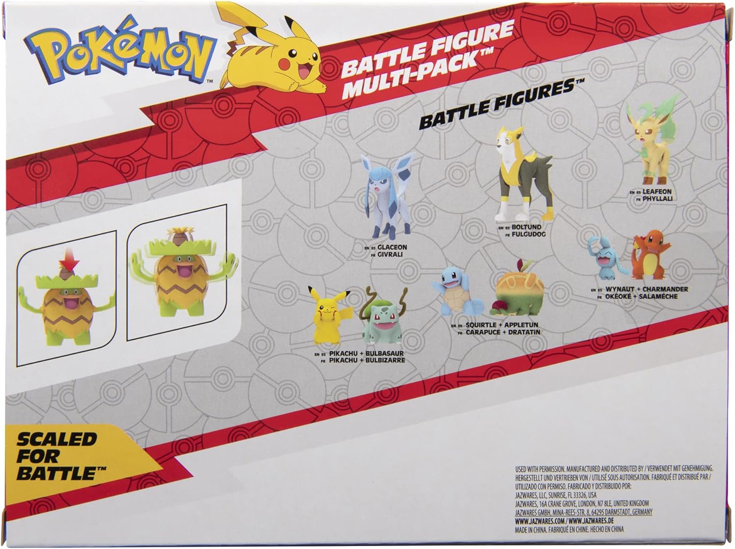 Pokémon Battle Figure Set - Grass-Type Theme with Ludicolo, Ivysaur & Grookey | Perfect Toys for Kids