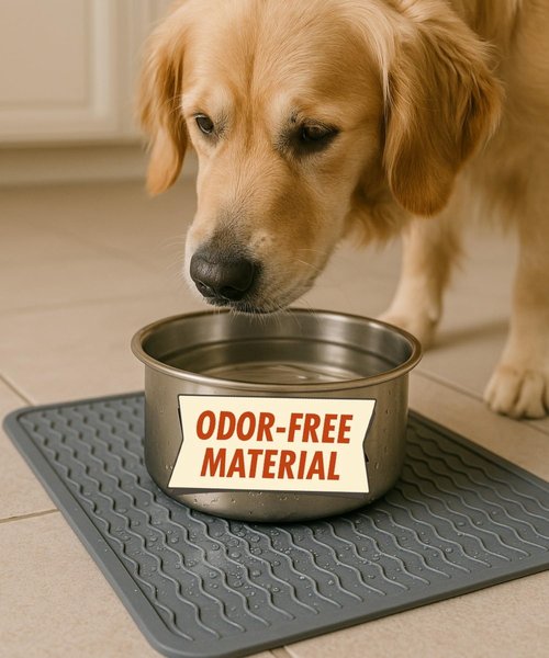 Silicone Drying Mat 16 × 12 – Dark Gray Non-Slip Sink Mat for Kitchen Counter, Heat-Resistant Food-Grade Dish Pad, Easy-Clean Multipurpose Drawer Liner (Dark Gray, 16'' x 12'')
