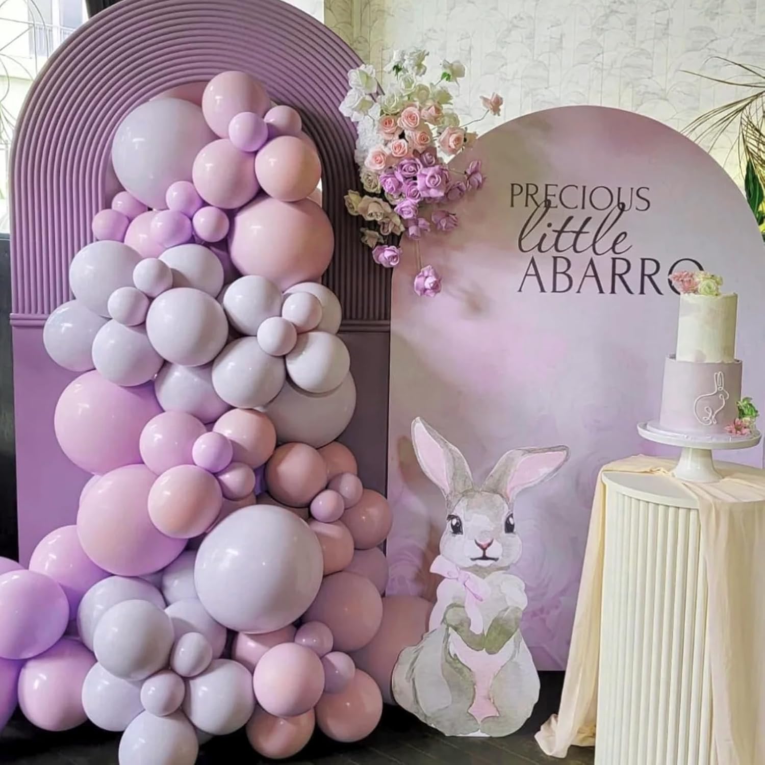 Voircoloria Lilac Balloon Garland Kit - 90 Pack of 5-18 Inch Balloons for Graduation, Wedding, and Birthday Celebrations