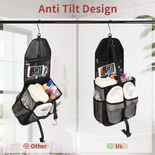 Ethereal Portable Mesh Shower Caddy - Large Capacity for College Dorms | Ideal for Beach, Gym & Swimming