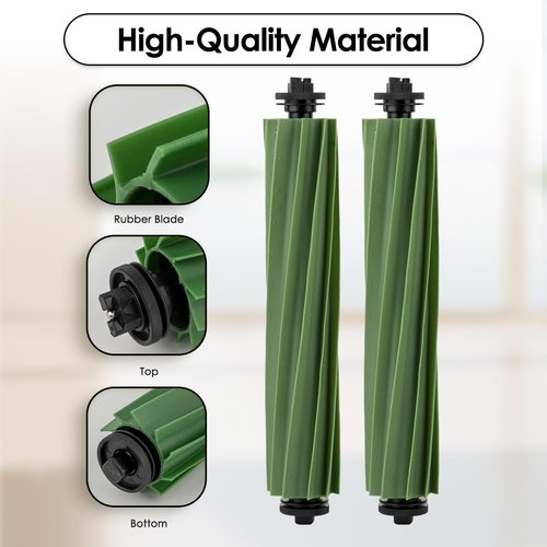 (2 Pack) Roomba Plus 505 Combo Replacement Roller Brushes for iRobot Roomba Plus 505 Combo robot + AutoWash dock/Roomba Plus 405 Combo/Roomba 205 Robot Vacuum, Main Brushes, Accessories Kit