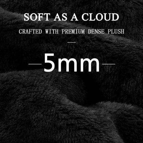 LaSyL Fleece Blanket - Soft Cozy Plush Twin Size 60"x80" Black | Lightweight Anti-Static Microfiber