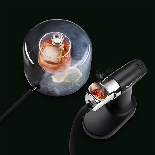 Breville Commercial CSM018 Glass Cloche for Smoking Gun Pro CSM700, 7 Inch Diameter, Clear Glass