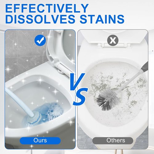 Clorox Disposable Toilet Brush Set - Includes 30 Refill Wand Heads for Effortless Cleaning