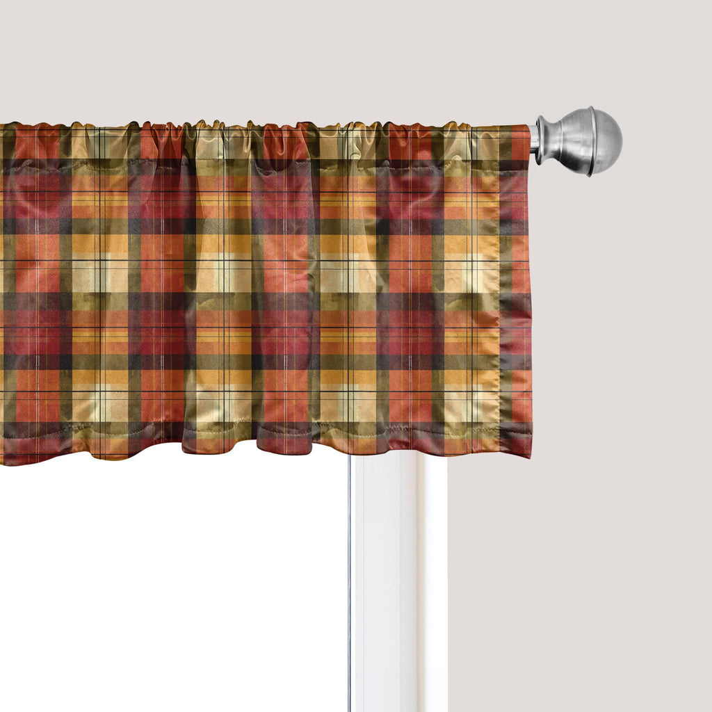 Ambesonne Flower Window Valance, Wild Flowers Poppies and Daisies Rural Nature Scenery in Meadows Rustic, Curtain Valance for Kitchen Bedroom Decor with Rod Pocket, 54" X 18", Blue Yellow