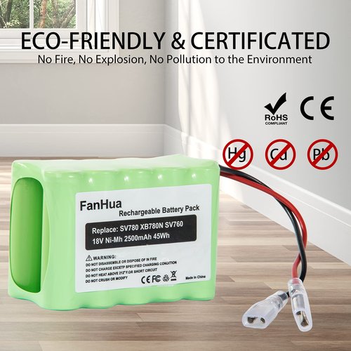 Fanhua XB780N Battery Replacement Compatible with Shark SV780-N XB780N SV760 Series SV780_N_14 SV780N Cordless Pet Perfect Handheld Vacuum 2500mAh Ni-Mh Battery