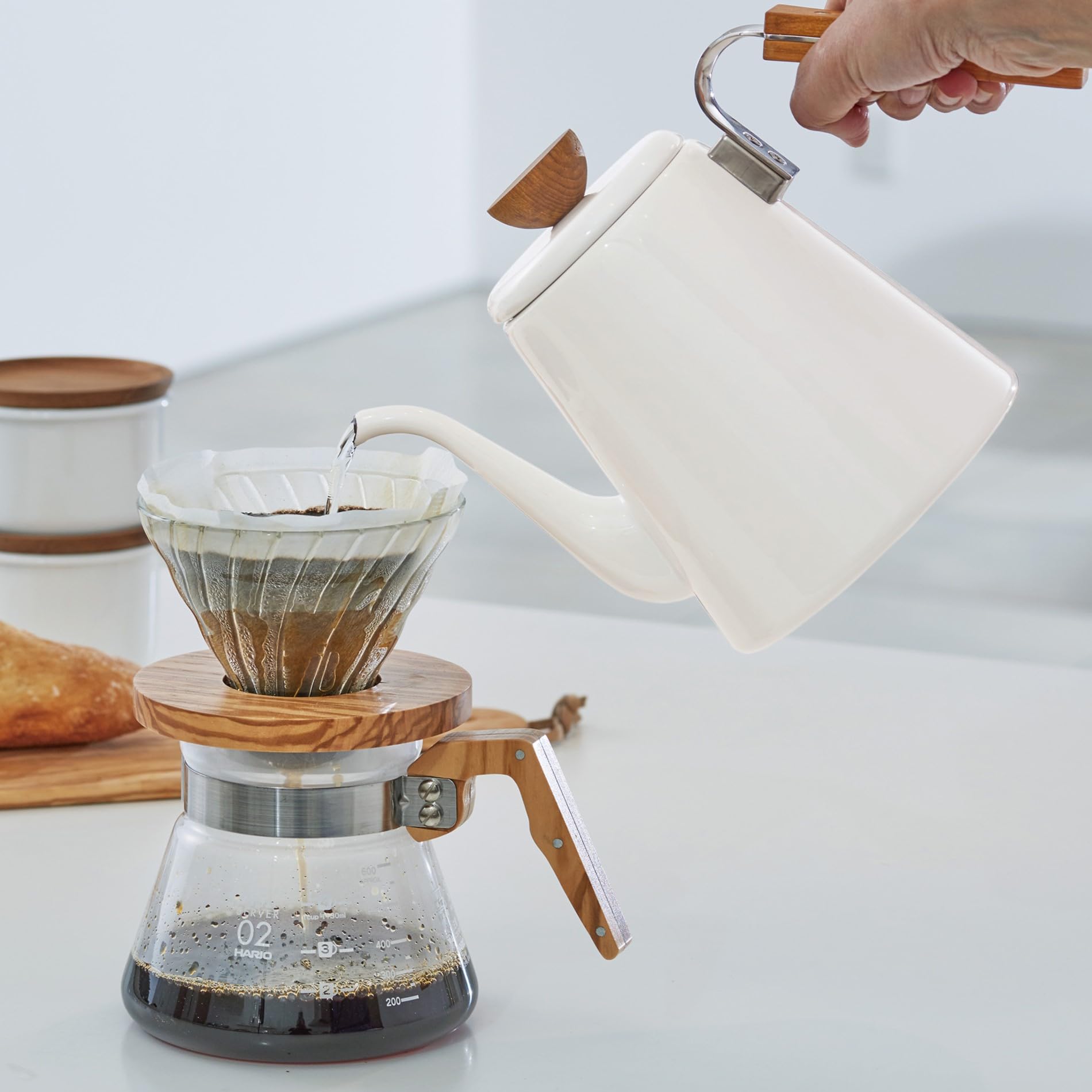 HARIO BDK-80-W Drip-Coffeemakers, One Size, White