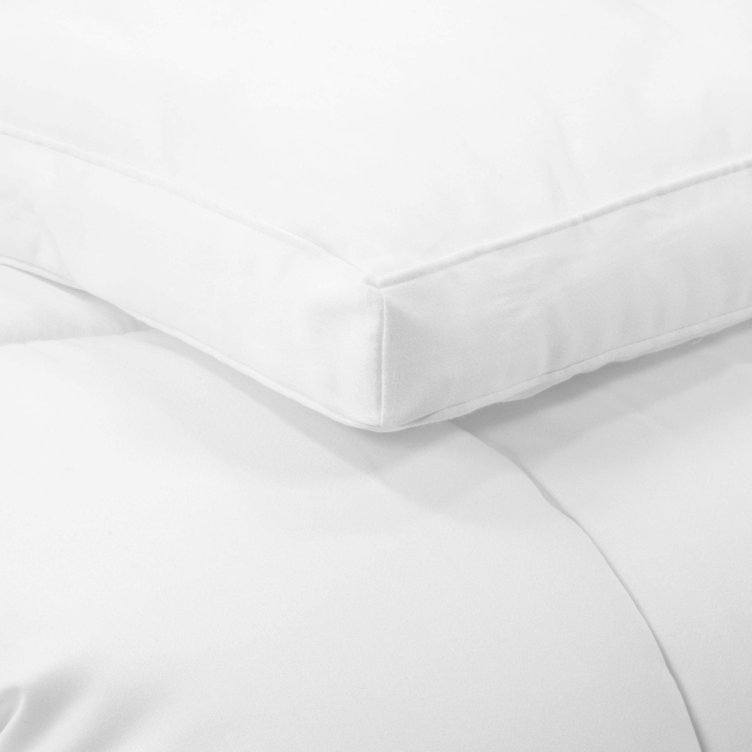 Serta Extra Warmth Down Alternative Box Stitched Comforter Air Dry Fiberfill, King, White