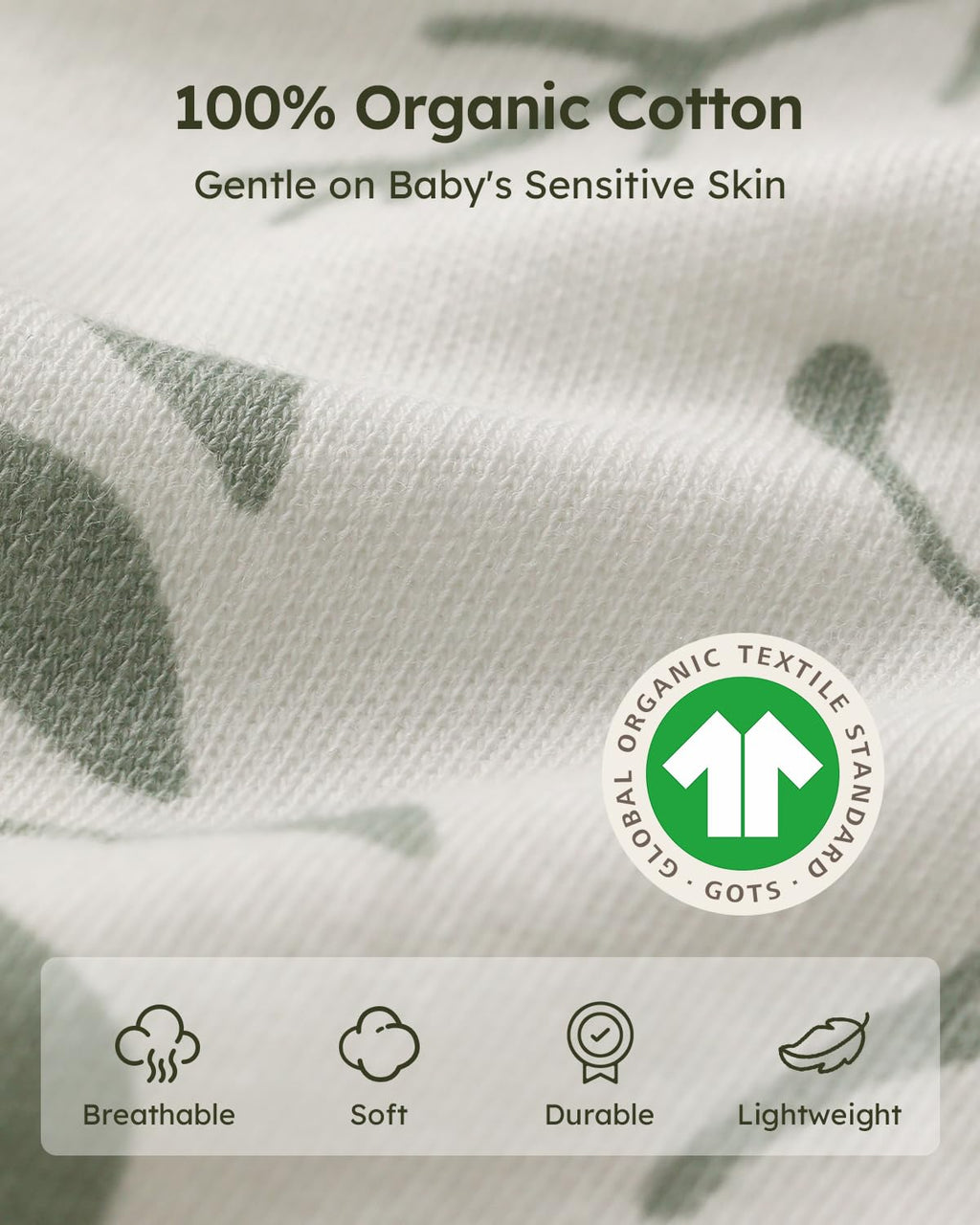 Yoofoss Organic Baby Sleep Sacks - 100% Cotton 3-Pack for 0-6 Months | Baby Clothes 3-Pack for 0-3 Months