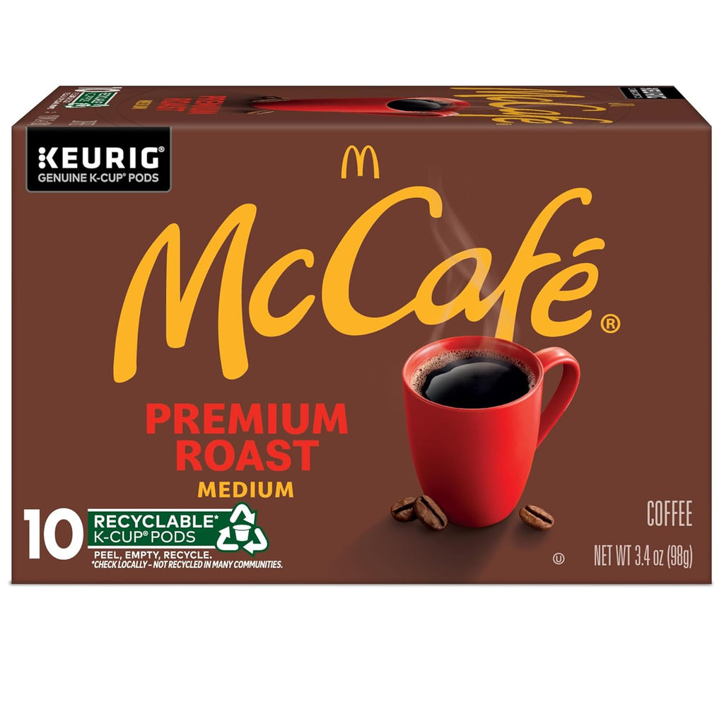 McCafe Premium Roast Coffee - Medium Roast Single Serve K-Cup Pods | 60 Count (6 Packs of 10)