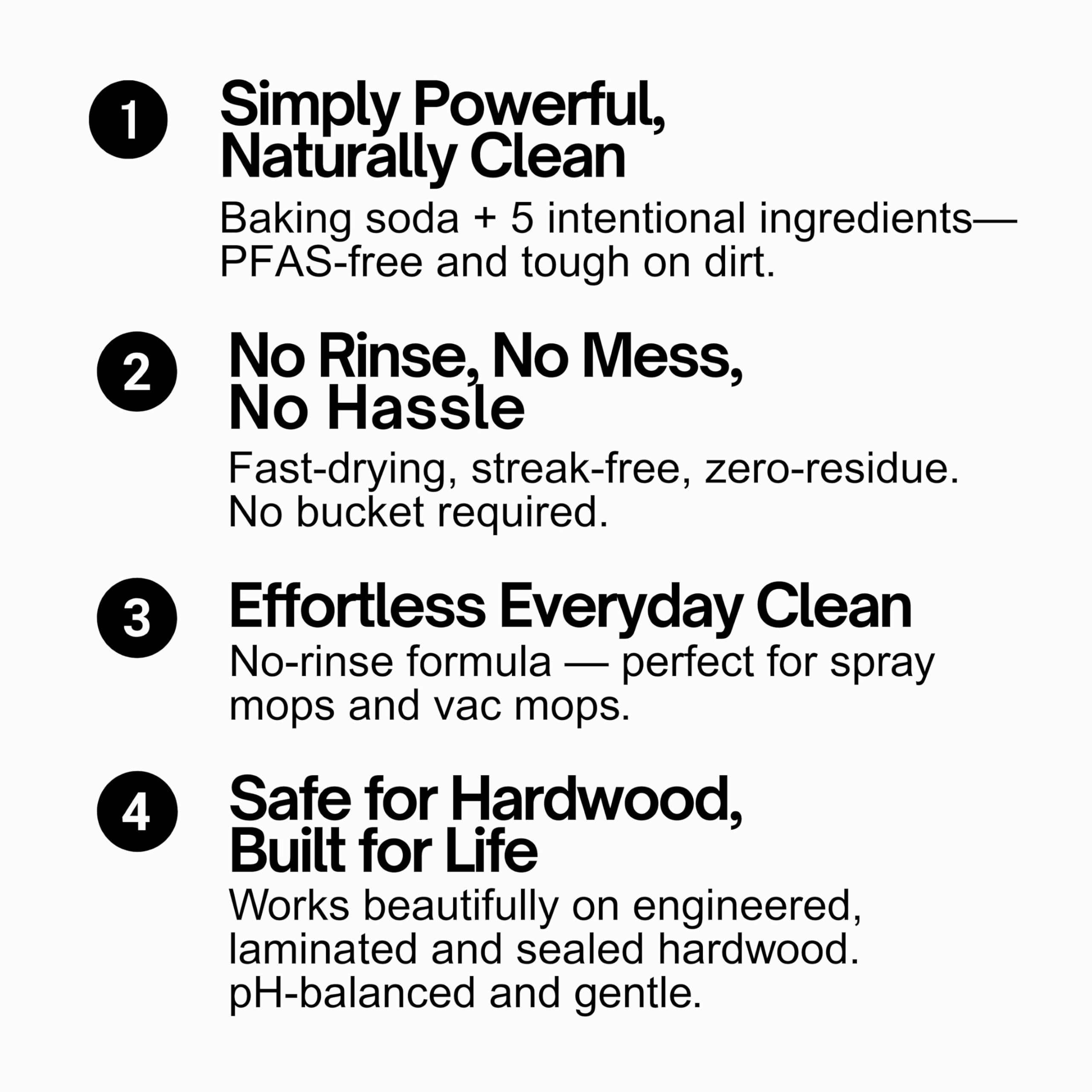 Quick Shine Hardwood Floor Cleaner 64oz | Use in Spray & Vac Mops | Removes Dirt & Scuff Marks | Ready-to-Use, Streak Free, No Rinse | Safer Choice Cleaner |Perfect for Gentle and Effective Cleaning