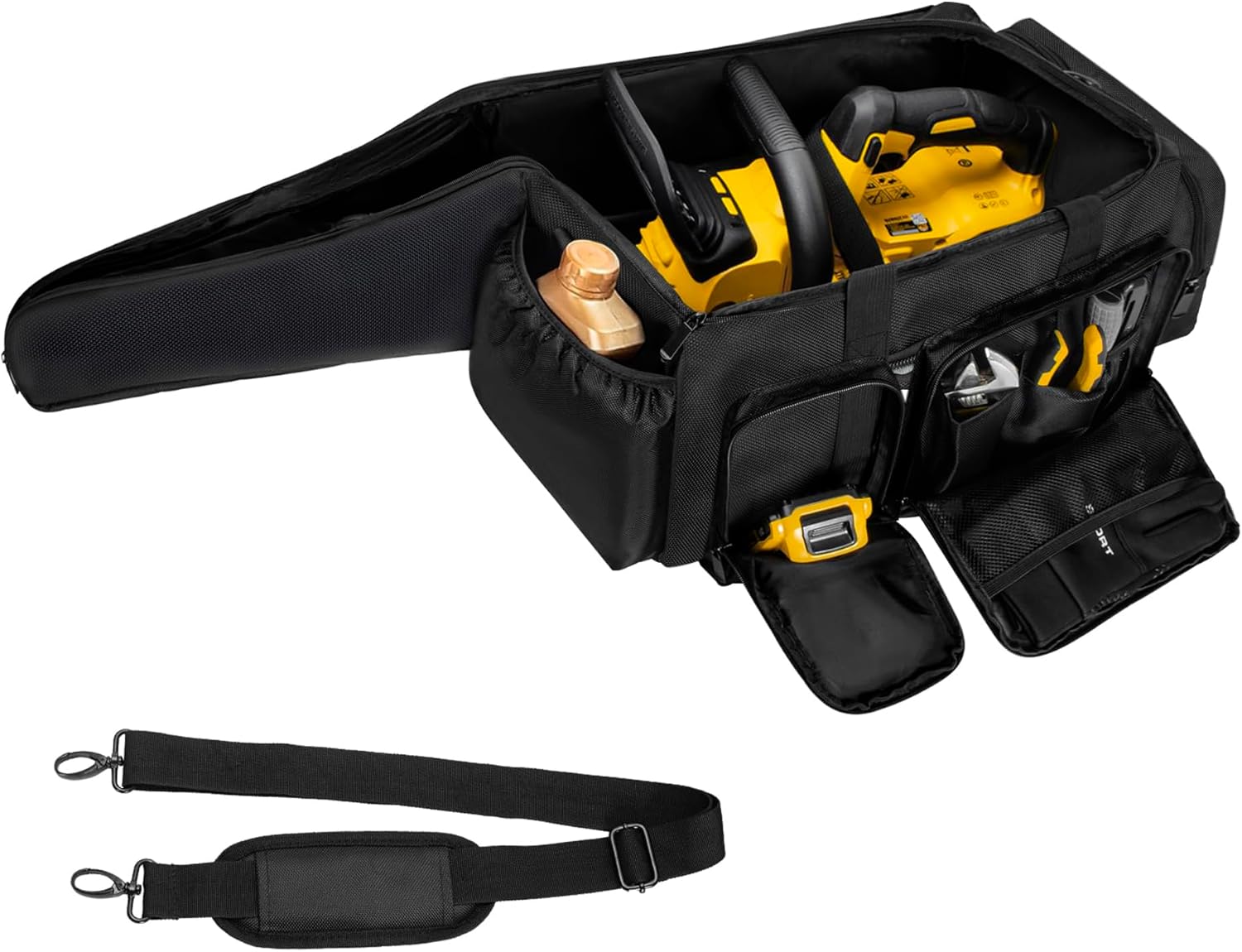 Skiennix Chainsaw Carrying Case - Waterproof Foldable Storage Bag for EGO, Dewalt & Greenworks 10/12 Inch
