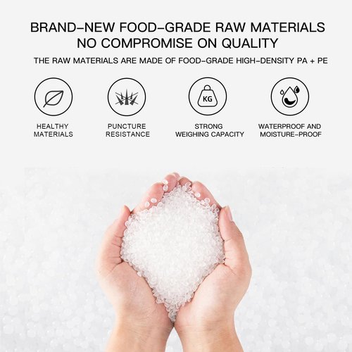 MegaWise 5 Rolls of Vacuum Sealer Machine Bags, 8 inch wide and 21.6 Feet Long for Megawise & other brand vacuum Perfect for Meal Prep and Sous Vide Cooking