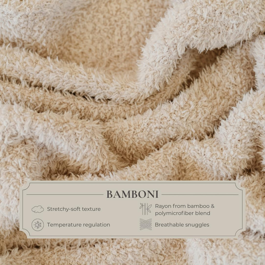 SARANONI Bamboni Baby Blanket | Luxury Plush Super Soft Blanket | Breathable Comfort Infant Baby Blankets for Boys & Girls | Sky Blue, Mini - 15” x 20”