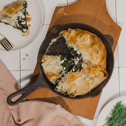 Lancaster Cast Iron No. 6 Skillet - Pre-Seasoned 8.75-Inch Frying Pan | Made in USA