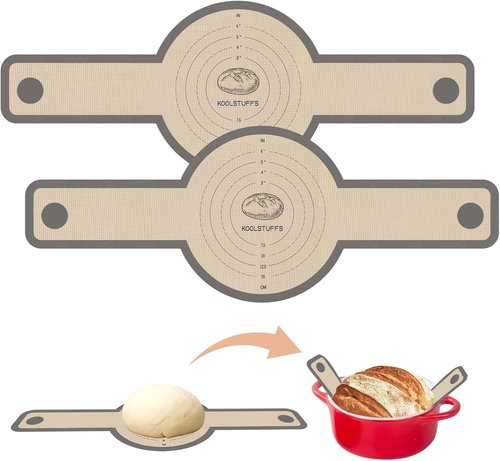 Koolstuffs Silicone Bread Sling - Non-Stick & Easy Clean Sourdough Mat | 2 PCS Baking Tools