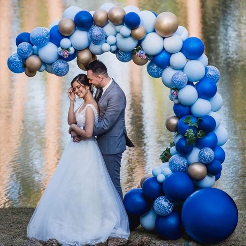 FOTIOMRG Royal Blue Balloons - 12 Inch Helium Quality Latex | 50 Pack for Parties & Celebrations