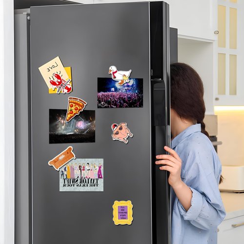 GOZOLA Friends Fridge Magnets for TV Show Fans, Strong Magnetic Kitchen Refrigerator Decor, Friend Themed Party Decorations, Classic Friends Design Magnets for TV Show Fans Party Decor 6 Pcs