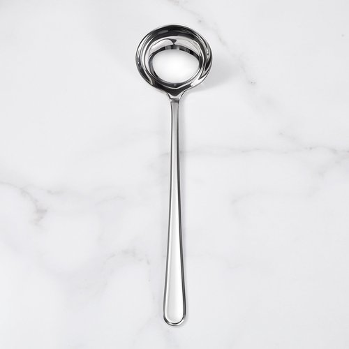KEAWELL Premium 11" Verona Ladle, 18/10 Stainless Steel, Heavy-Duty with Deep Bowl, High-Polished Finish, Ergonomic Handle for Smooth Pouring, Dishwasher Safe (1, 11" Soup Ladle)