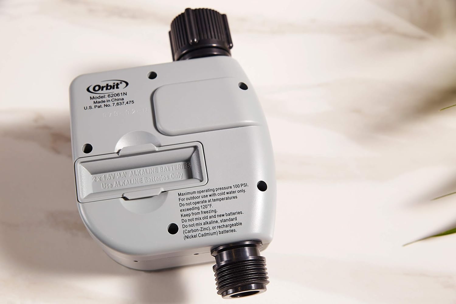 Orbit Programmable Digital Hose Watering Timer - Battery Powered with LCD Screen & Rain Delay | 1 Outlet