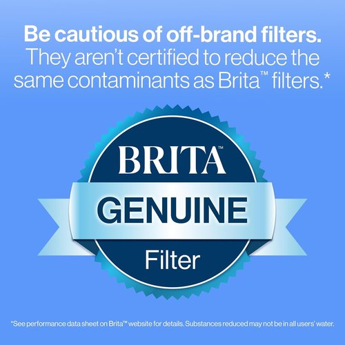 Brita Large Water Filter Pitcher - 10-Cup Capacity, BPA-Free with SmartLight Indicator | Includes 1 Filter