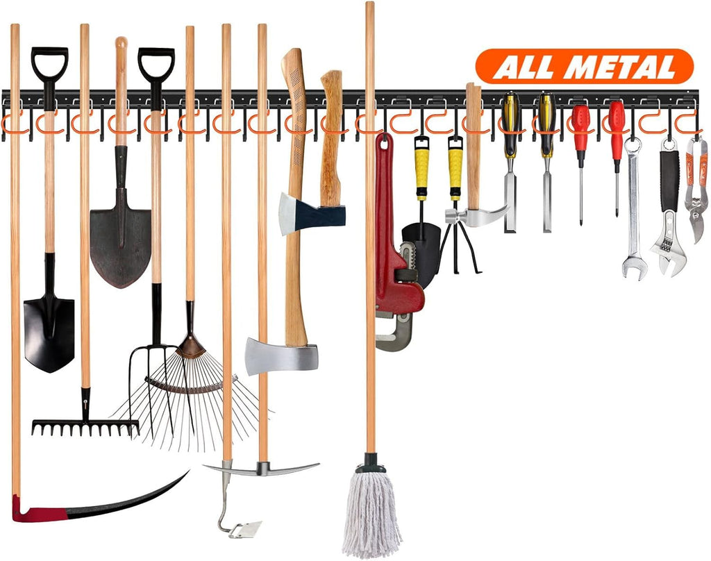 Skiennix Garden Tool Organizer Set - Efficient Storage Solution for Garage or Shed