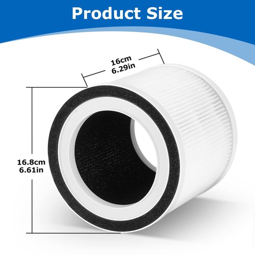 BREEVA A1 Filter Compatible with TCL BREEVA A1/A1W Air Purifi-er, Part # Breeva A1F, 3-IN-1 Efficient BREEVA A1 Filter【Not Fit for TCL Breeva A1C/A2/A3/A5】