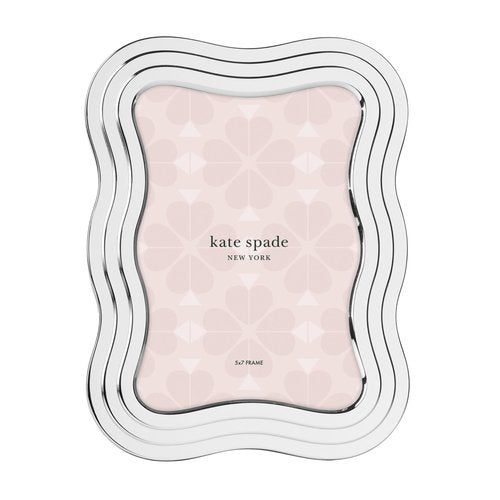 kate spade new york South Street Picture Frame, Silver, 5" x 7" Wavy