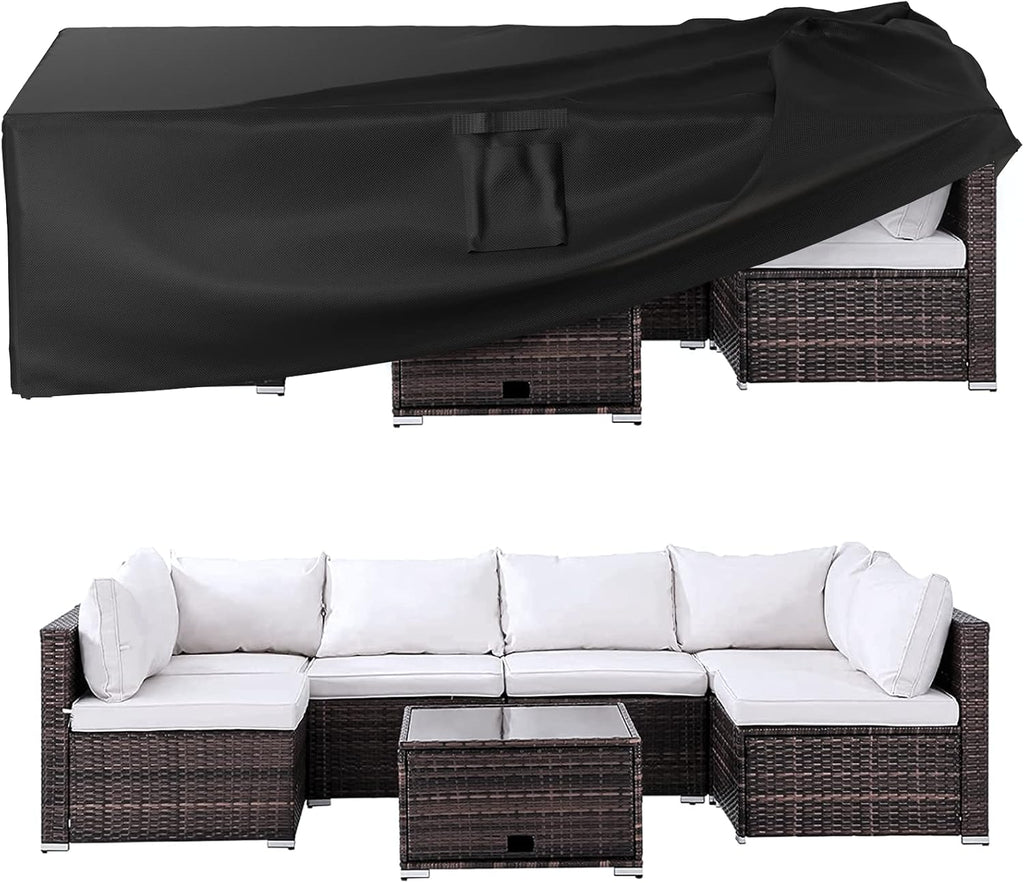 Ruimoy Outdoor Furniture Cover - Heavy Duty Waterproof Protection for Tables & Chairs | 108" L x 82" W x 27.9" H