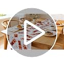 Gisgfim Red Bow Dirty Soda Bar Table Runner - 2 Pcs Flax Party Decor