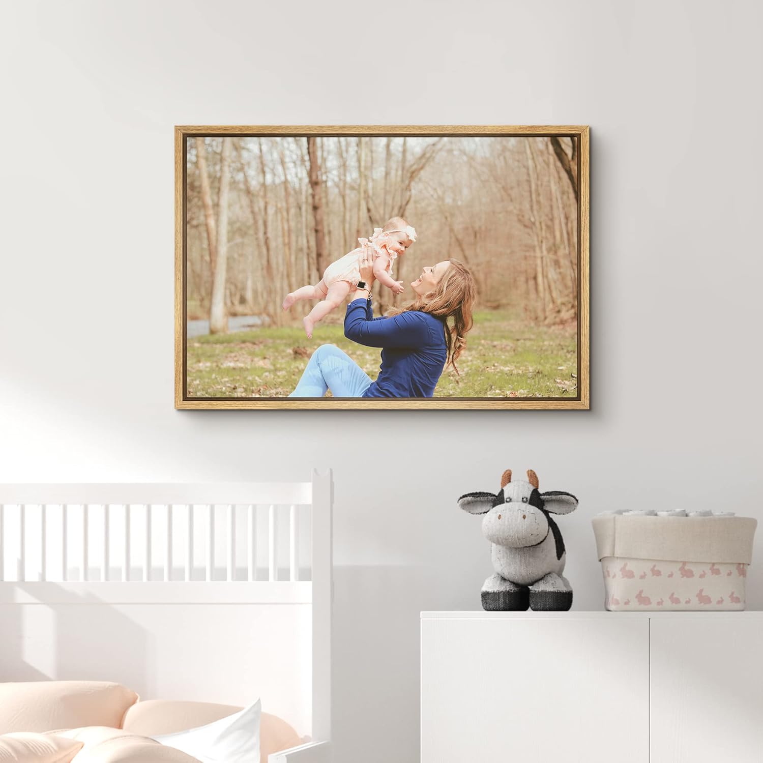 SIGNFORD Custom Canvas Prints - Personalized Family Wall Art | Digitally Printed 16"x24" Natural Frame