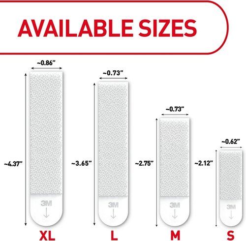 Command XL Heavyweight Picture Hanging Strips - 20 lb Capacity, 32 Pairs, Damage-Free Wall Hangers