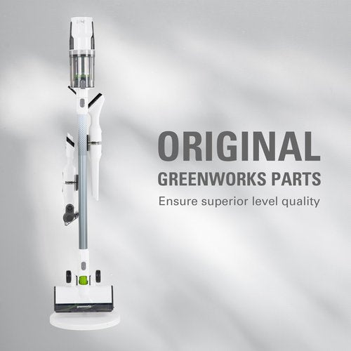 Greenworks (White) Soft Brush Roll Power Head Attachment, Includes LED Lights, Works with Greenworks Stick Vacuums (SVW24L411, SVG24L411, ‎SVW24L410, ‎SVG24L410)