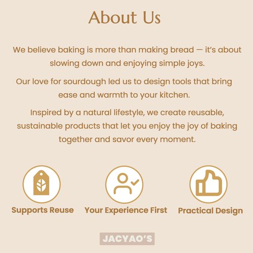 JACYAO'S Beeswax Bread Bags for Sourdough (2 Pack), Sourdough Bread Bags with Removable Beeswax Lining, Cute Cleaning Sponge and Friendly Guide for Beginner, Food Storage Container for Sourdough