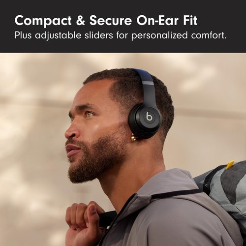 Beats Solo 4 Wireless On-Ear Bluetooth Headphones - 50-Hour Battery Life, Ultra-Lightweight Comfort | Matte Black