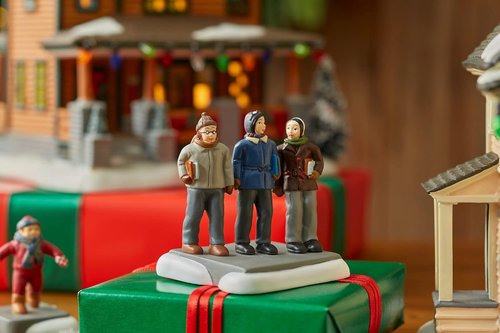 Department 56 | A Christmas Story Village Accessories - "C'mon Guys, Wait Up" Figurine Set, 2.5 Inch, Multicolor