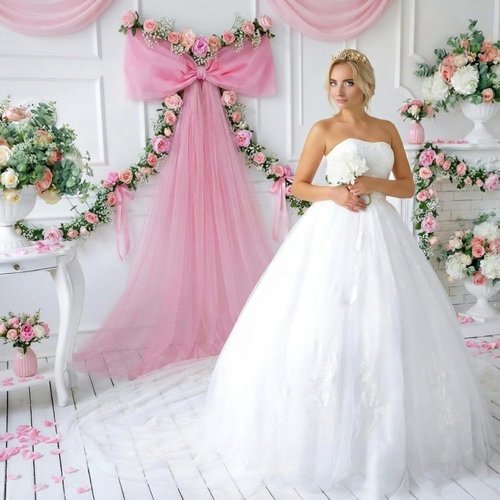 Canlierr Extra Large Pink Organza Bow - 39 x 59 Inch Tulle Decoration for Weddings & Parties