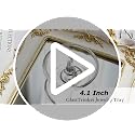 H&D 4.1in Crystal Ring Holder Dish – Round Clear Glass Jewelry Tray