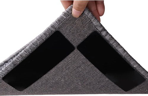 Gripper | 16-Pack Double-Sided Anti-Slip Rug Tape for Hardwood Floors & Tiles - Prevents Sliding & Curling