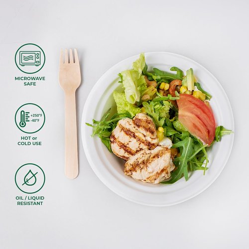 Freshware Paper Bowls - Biodegradable 12 oz. Soup Bowls | 150-Pack Heavy Duty Sugarcane Fiber Dinnerware - Microwave & Freezer Safe