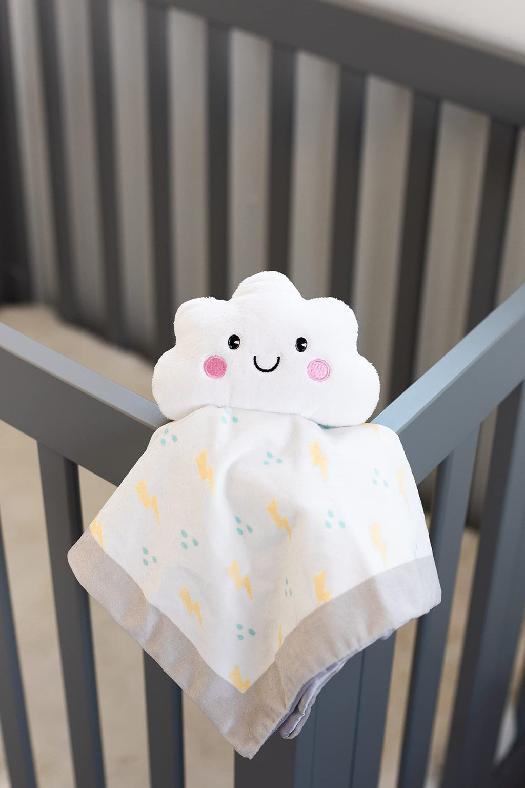 Pearhead Cloud Baby Security Blanket, Soft White Lovey for Newborns & Toddlers, Plush Snuggle Toy for Spring & Newborn Gifting, Gender-Neutral Baby Comfort Lovie