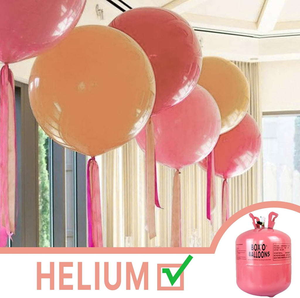 PartyWoo 36-Inch Dusty Pink Balloons - Blush Rose Latex for Weddings & Baby Showers | 4-Pack