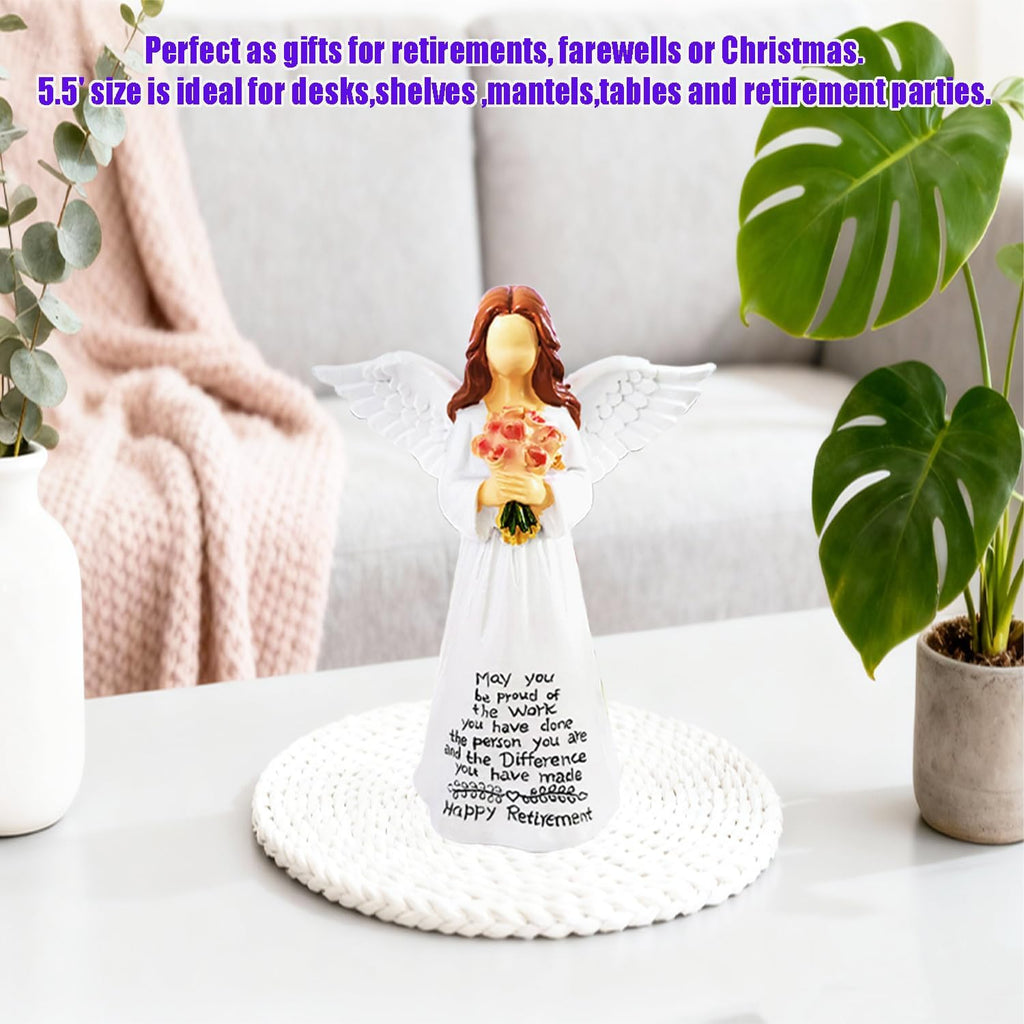 Regine Switzerland 5.5” Angel Figurine - Thoughtful Retirement Gift for Women & Coworkers