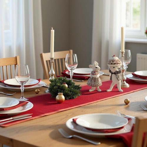 Braxio Gingerbread Mouse Figurine Set - Festive Christmas Decor for Tabletop & Tree | Collectible Holiday Ornaments