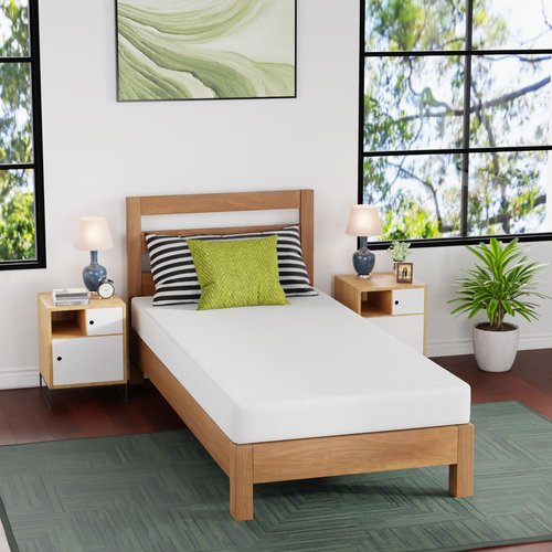 FDW 6-Inch Twin XL Gel Memory Foam Mattress - Medium Firm | CertiPUR-US Certified | Pressure Relief & Cooling Cover