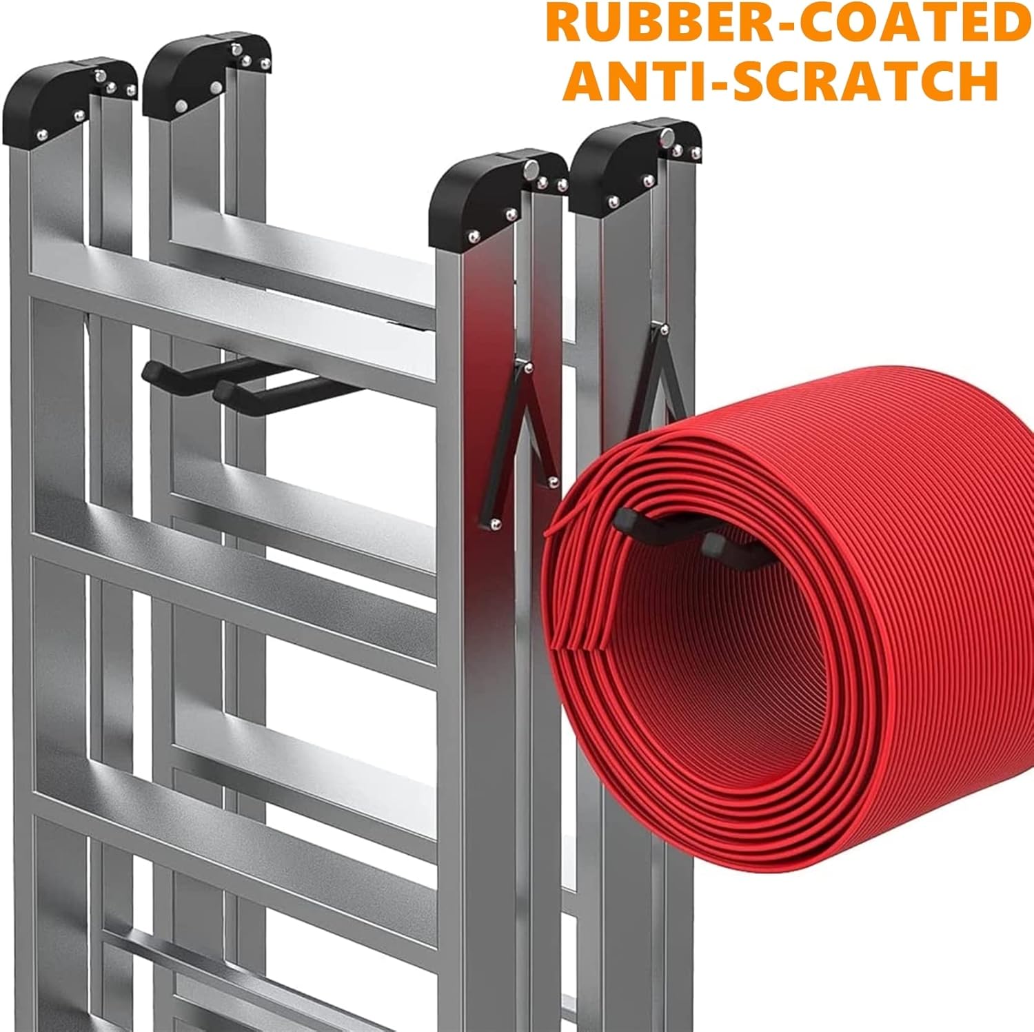TORACK Heavy Duty Garage Hooks - Wall Mount Tool Organizer for Tires, Ladders & More | 2 Pack, 12.4" Hook